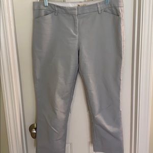Grey crop pants